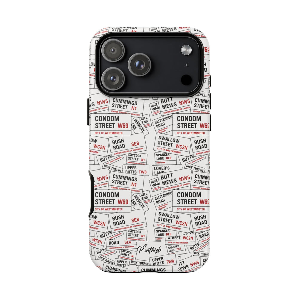 Cheeky London Street Signs Phone Case