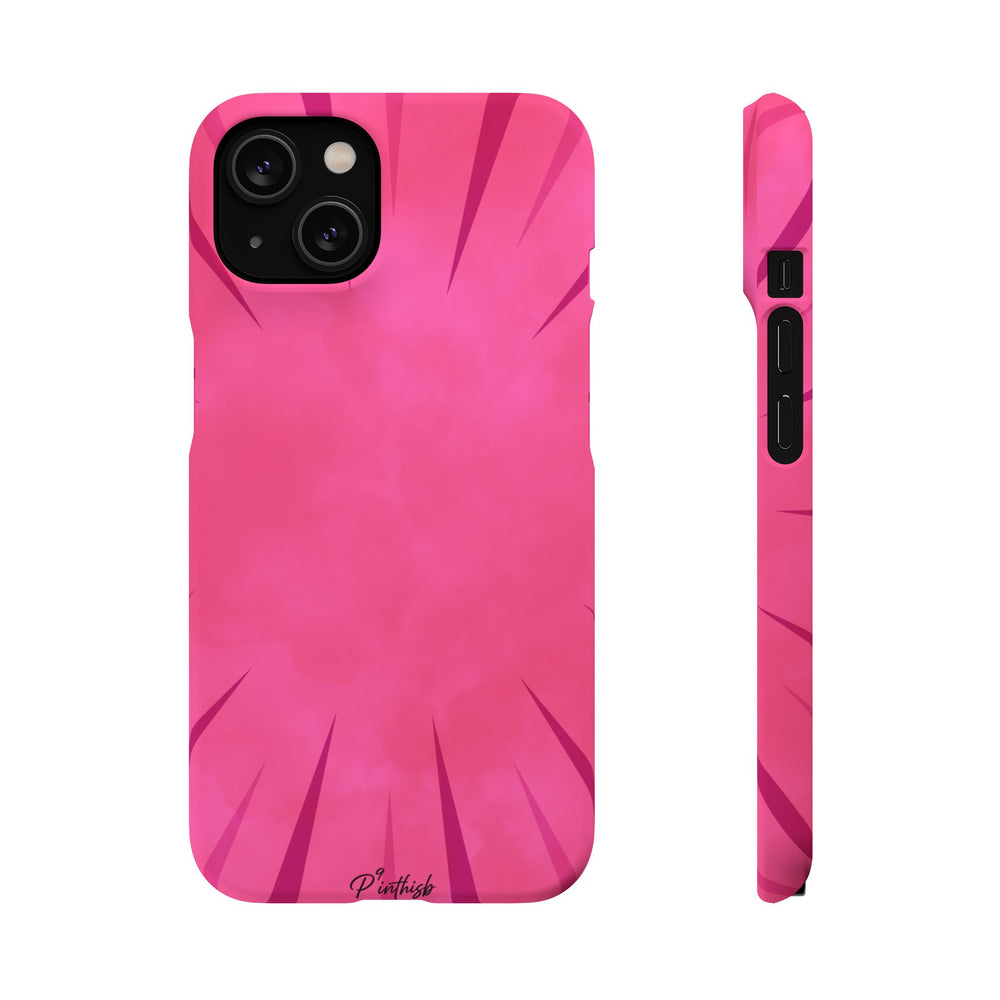 Pink Burst Snap Phone Case