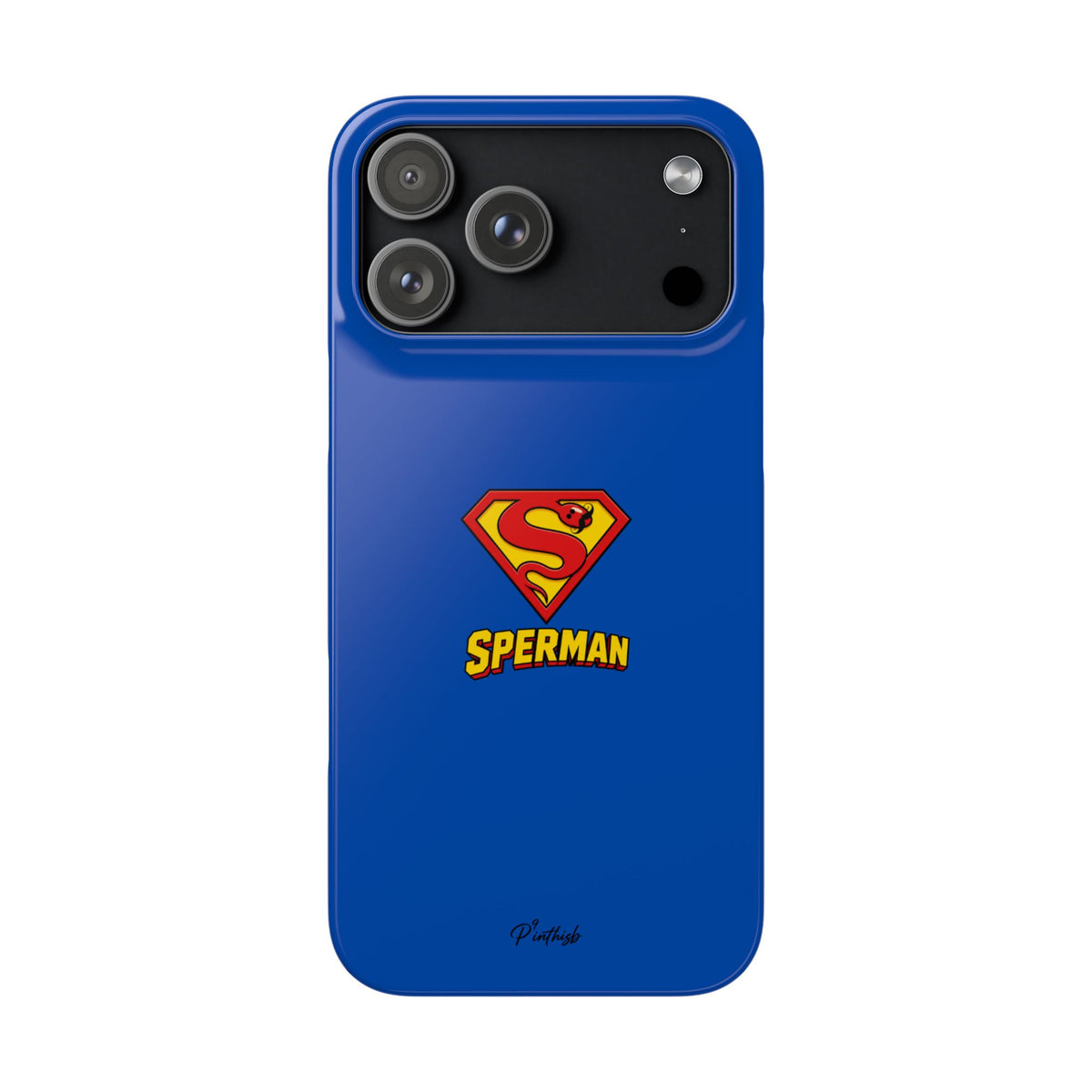 "SPERMAN" Parody Logo Snap Phone Case