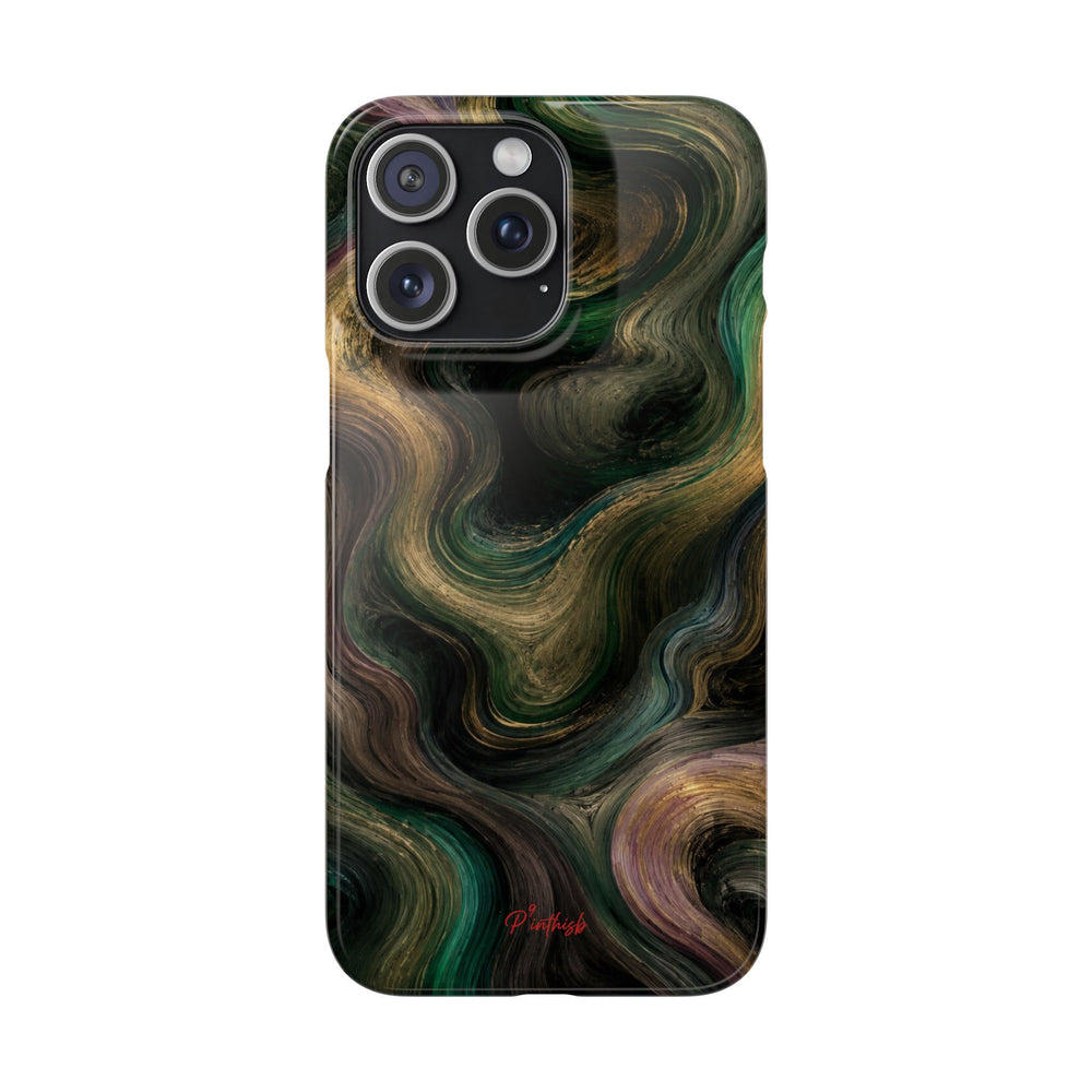 Marbled Forest Snap Phone Case
