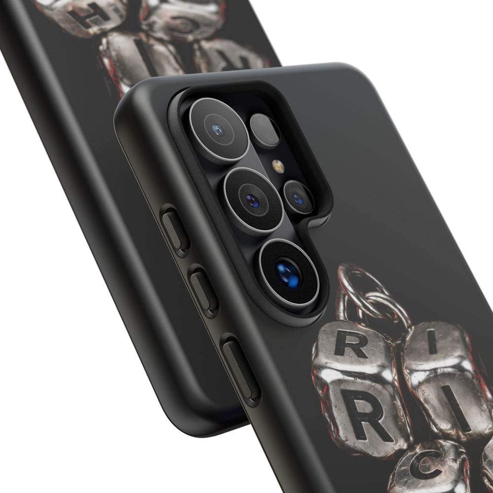 Metallic Dice 'RISK' Phone Case