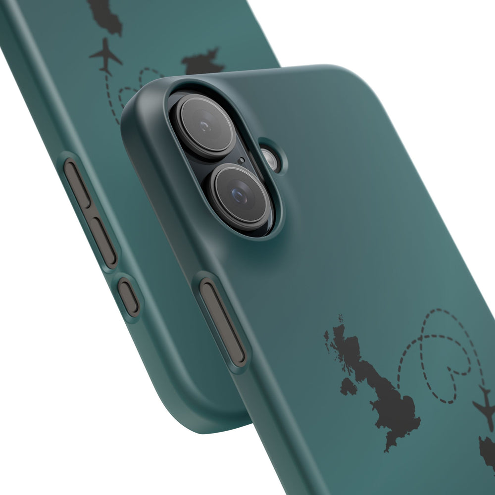 Copy of UK to Albania Pink Snap Phone Case