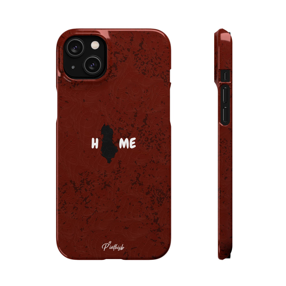 "HOME" Albania Snap Case