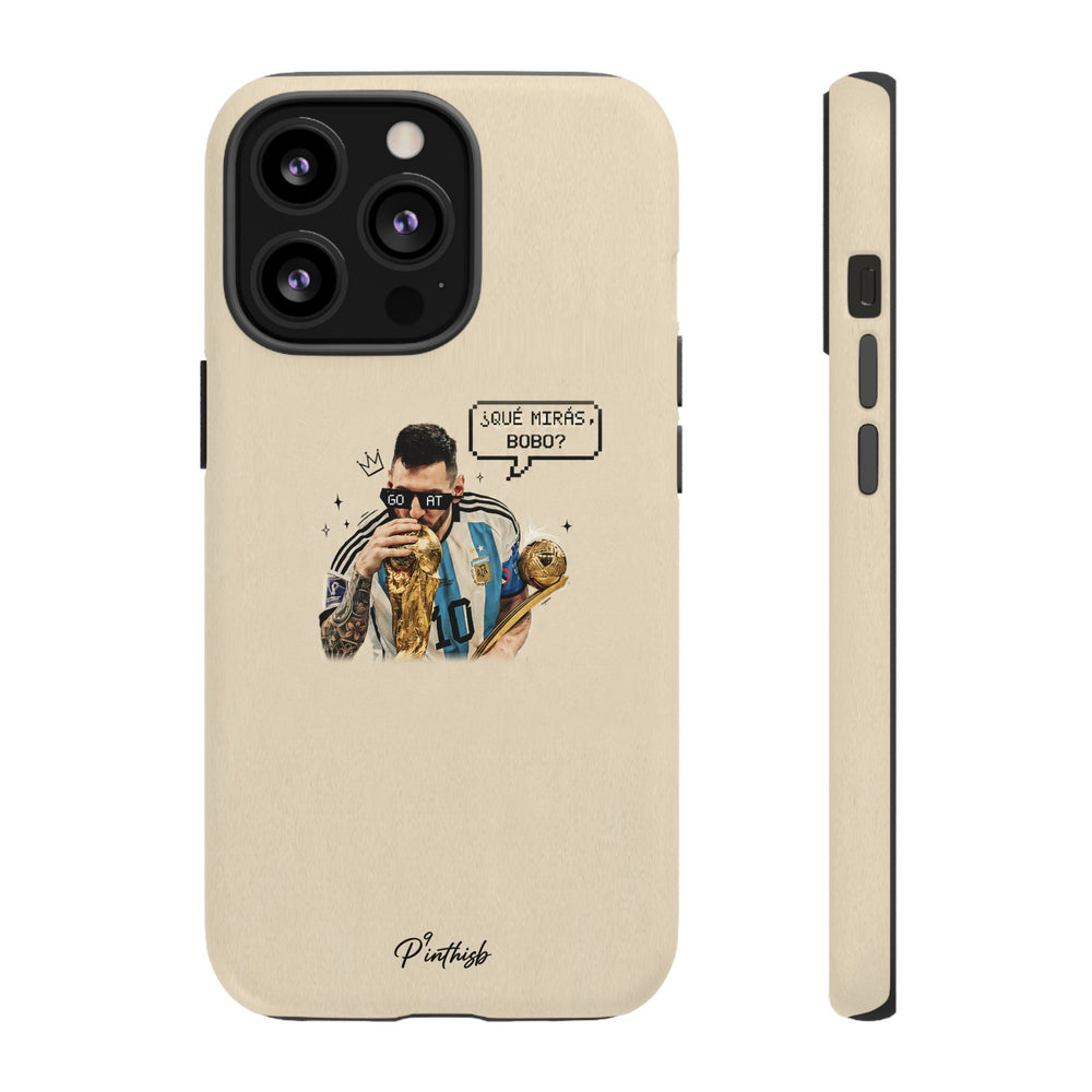 "G.O.A.T" Messi Tough Phone Case