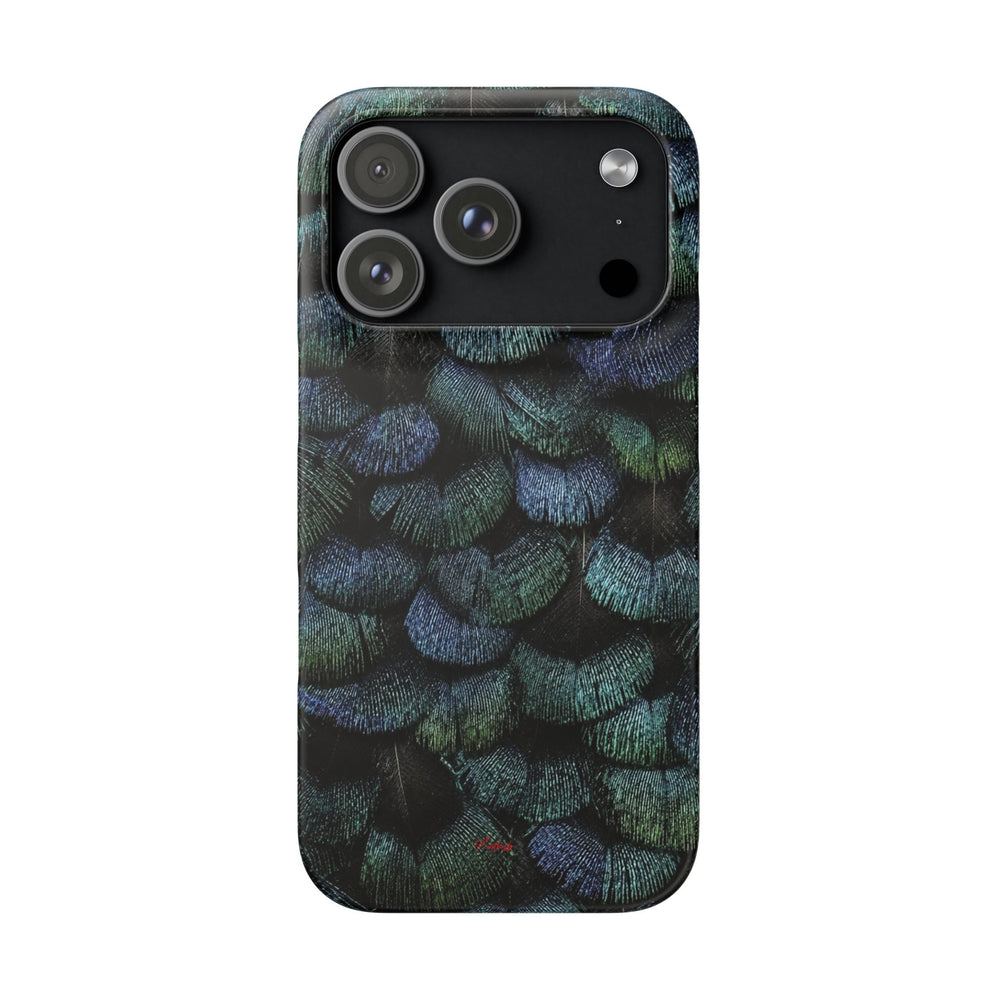 Iridescent Feather Snap Case