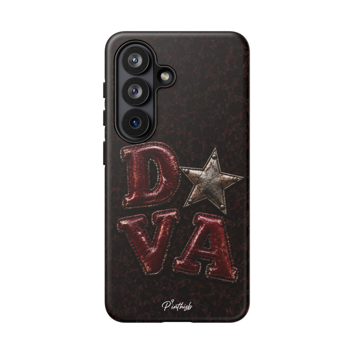 Geometric Blue Diamond Tough Phone Case