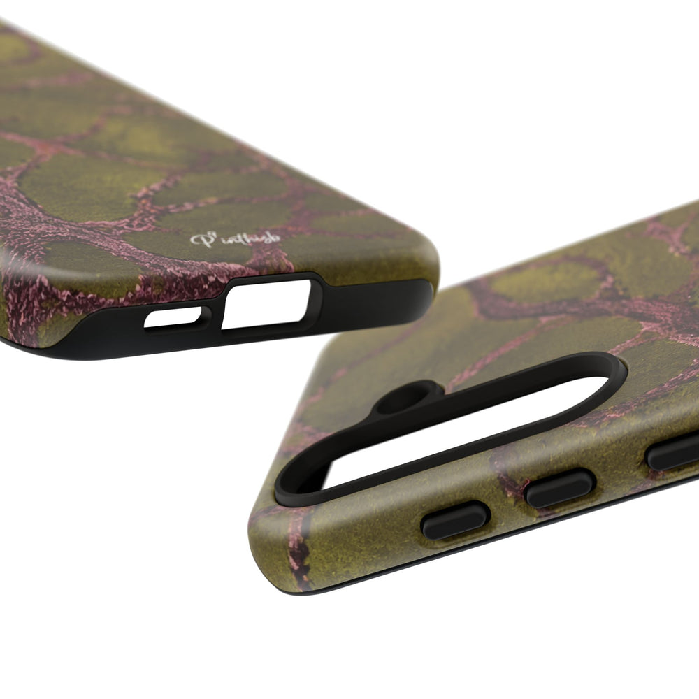 Olive & Rose Gold Tree Pattern Phone Case