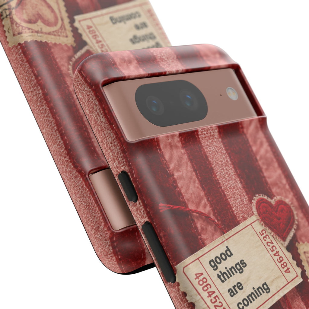 “Good Things Are Coming” Red Phone Case