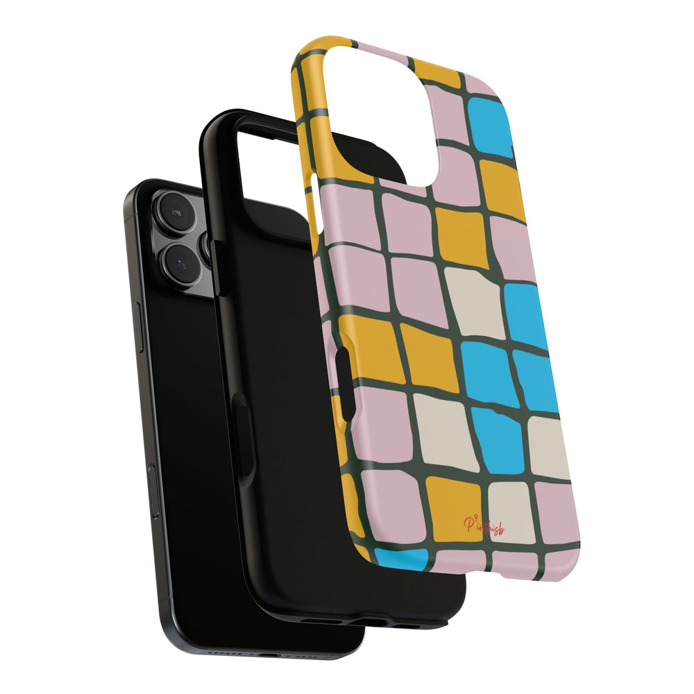 Color Grid Tough Phone Case