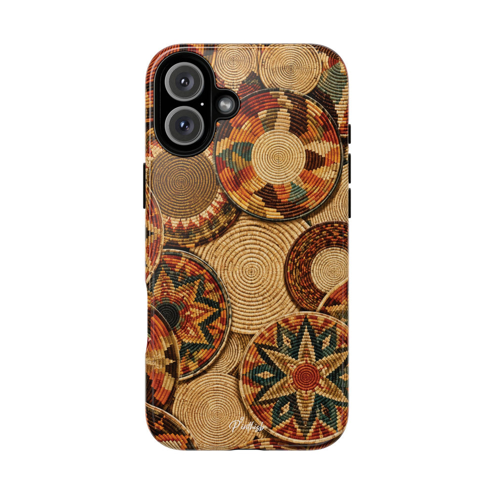 Bohemian Woven Basket Pattern Tough Case