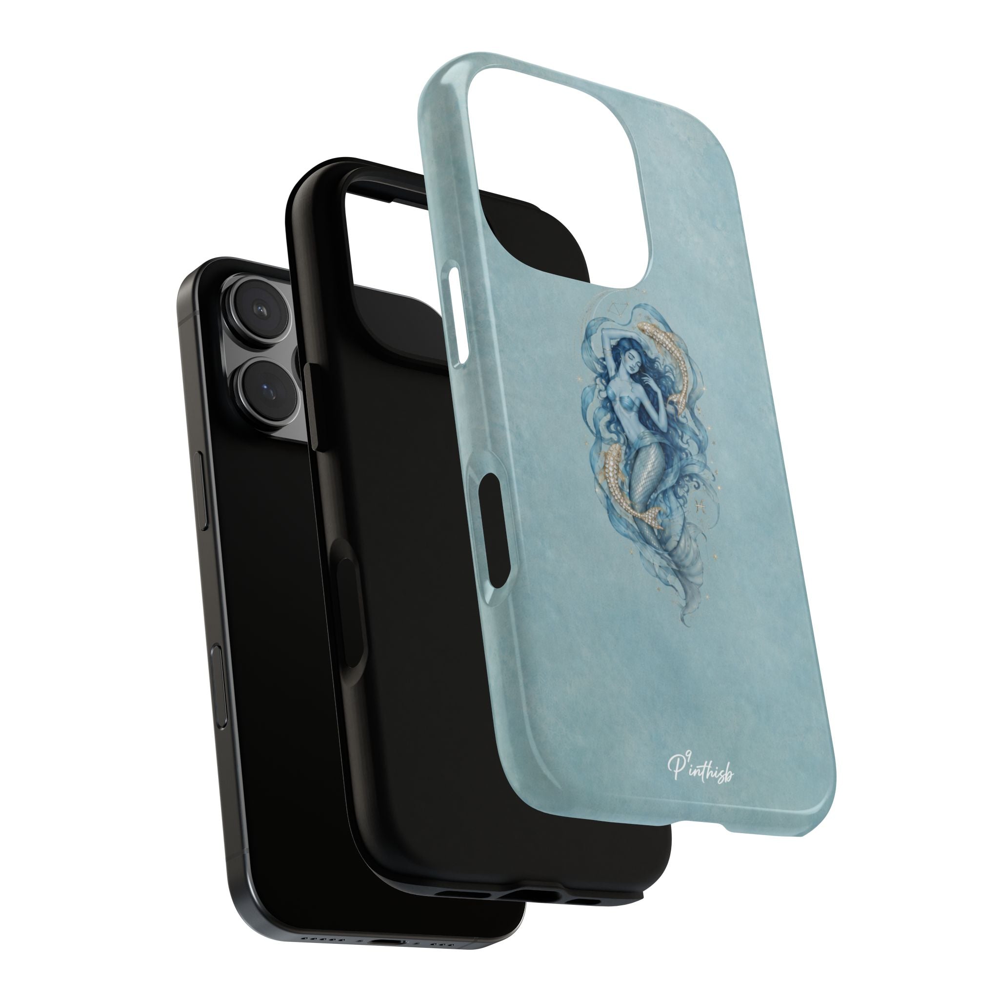 Pisces Zodiac Glitter Phone Case