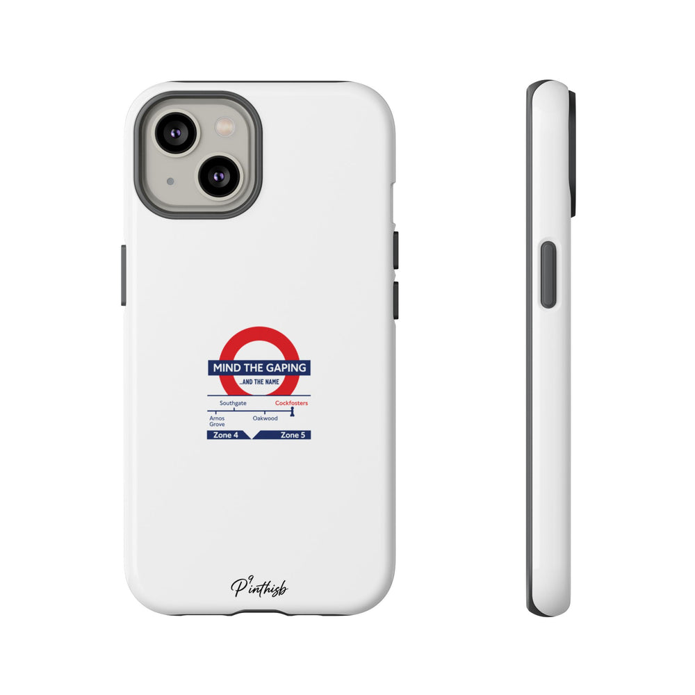 "Mind the Gaping" London Tube Parody Phone Case