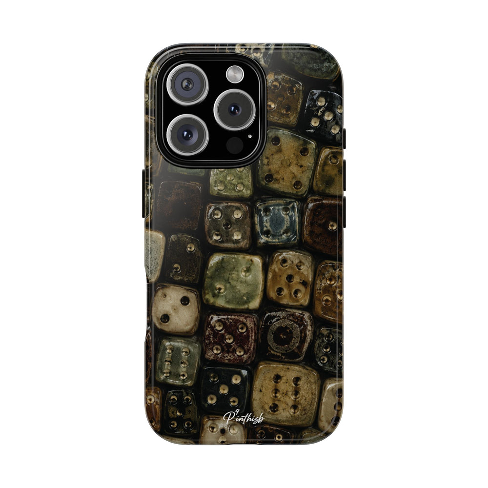 Vintage Dice Tile Phone Case
