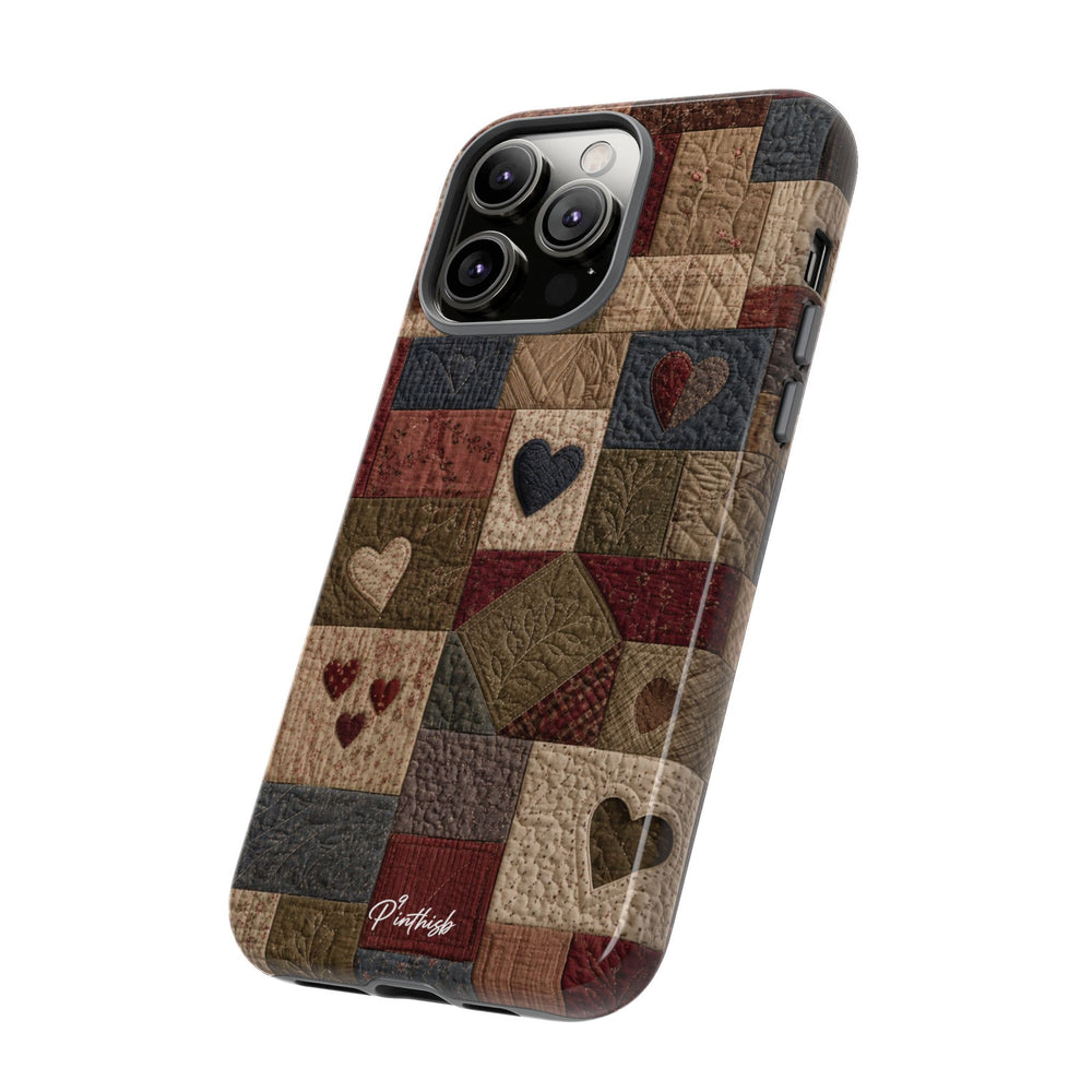 Patchwork Hearts Phone Case