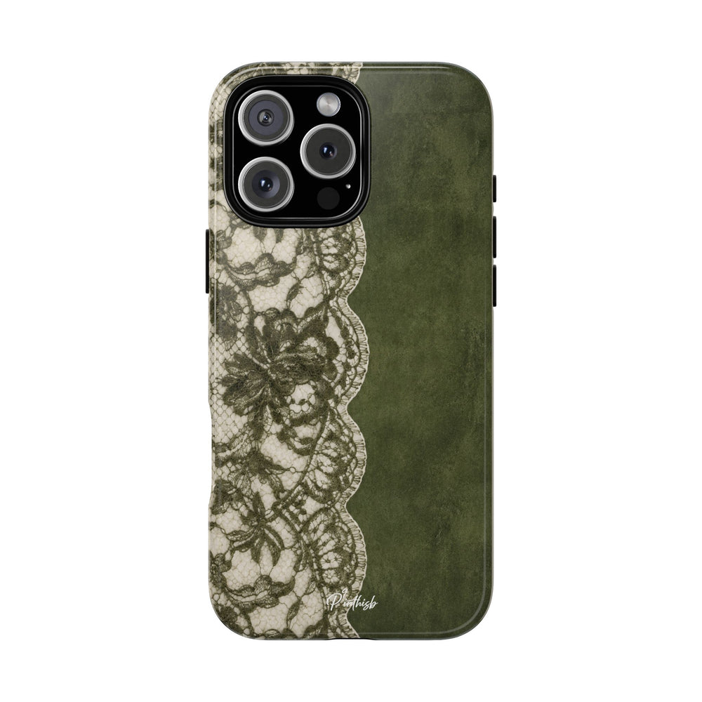 Olive Lace Tough Case