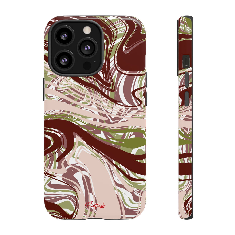 Abstract Marbled Tough Phone Case