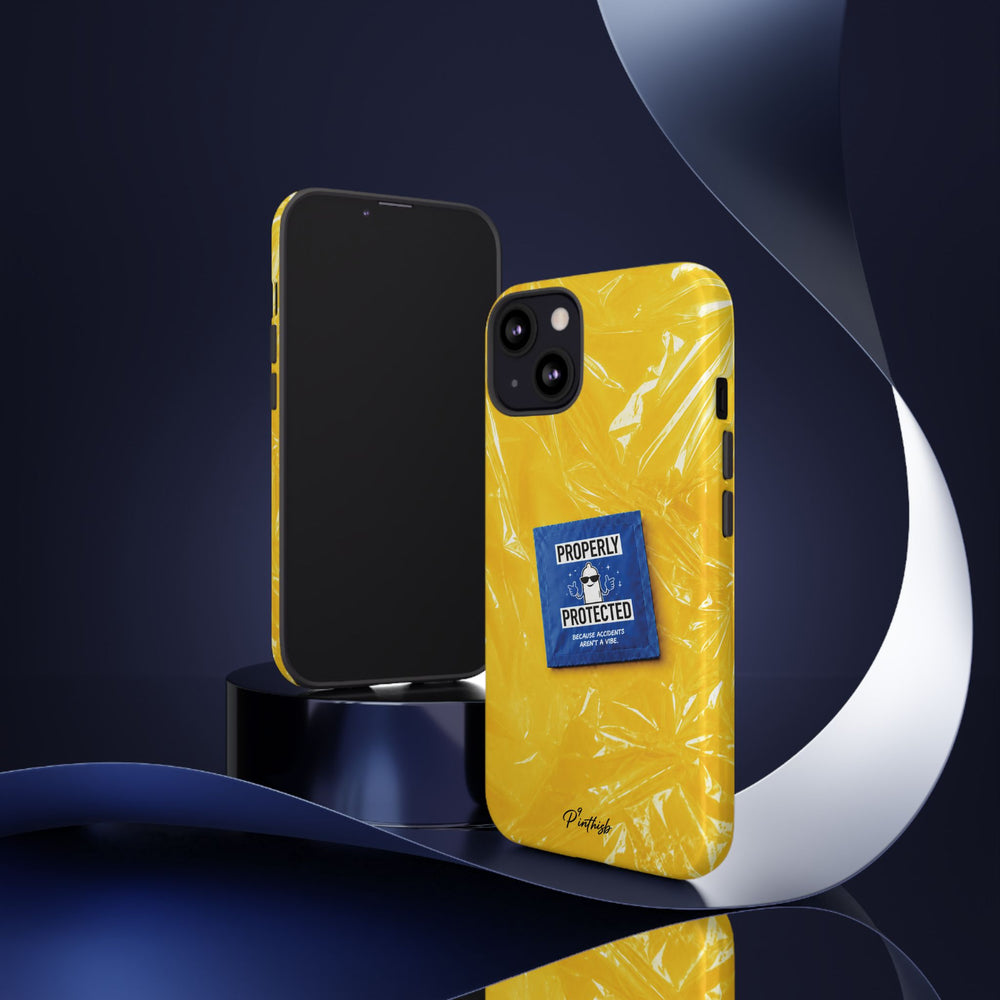 "Properly Protected" Graphic Phone Case