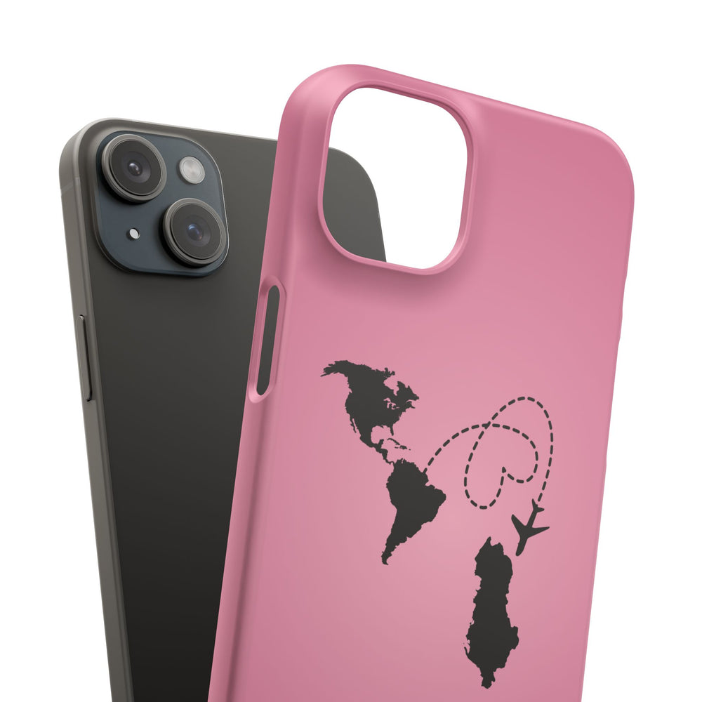 America to Albania Pink Snap Phone Case