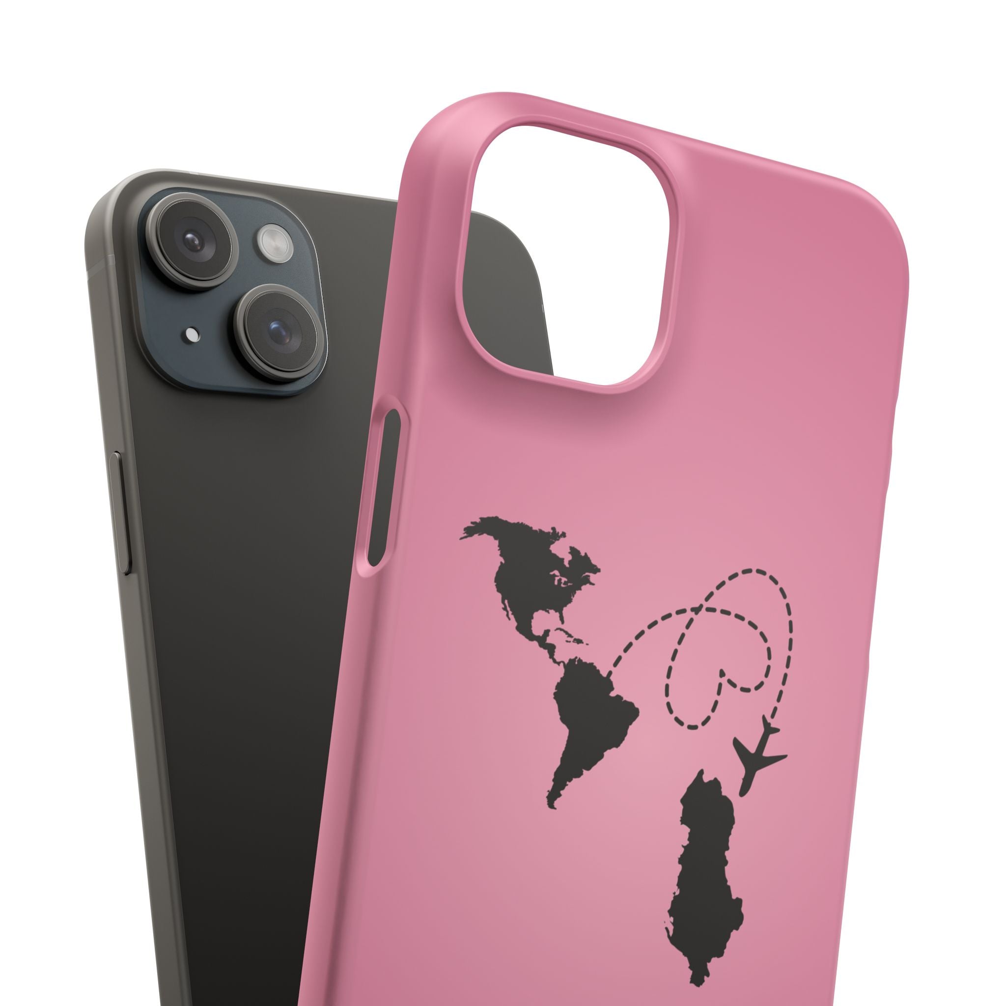 America to Albania Pink Snap Phone Case