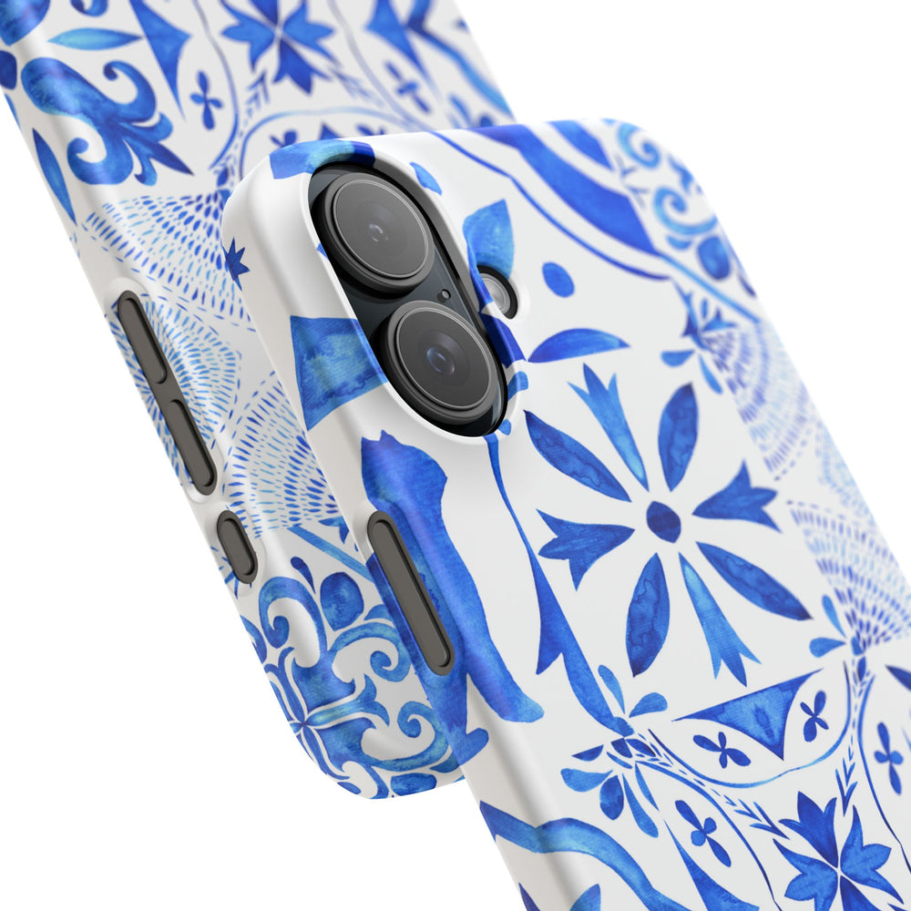 Blue Tile Pattern Snap Phone Case