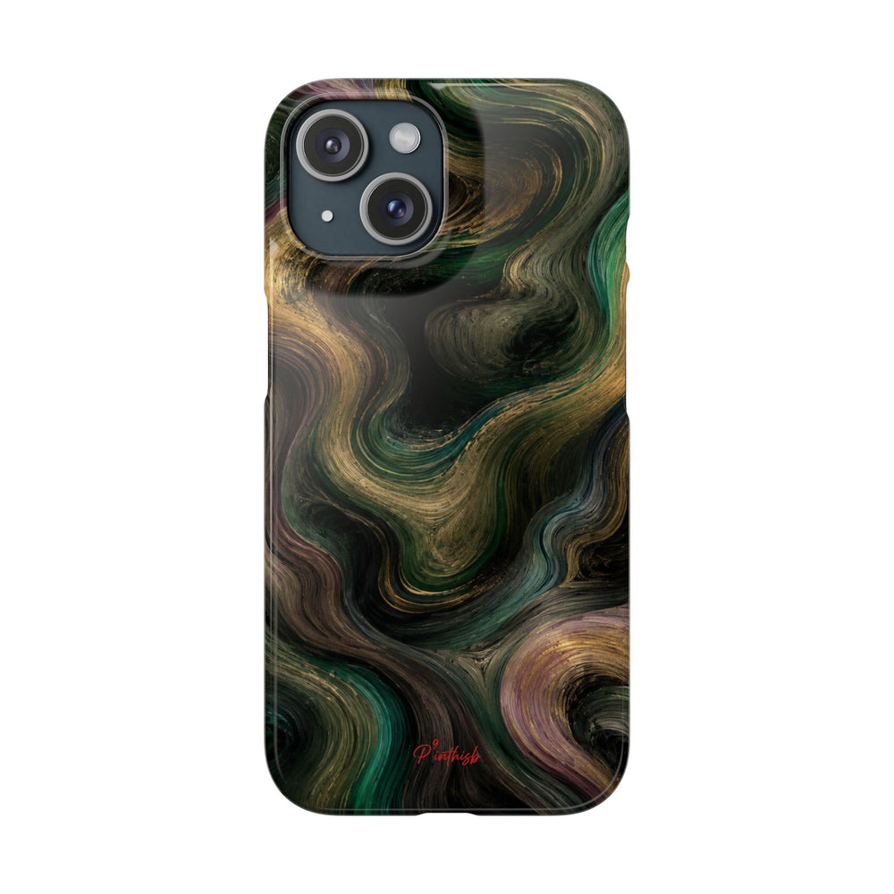 Marbled Forest Snap Phone Case
