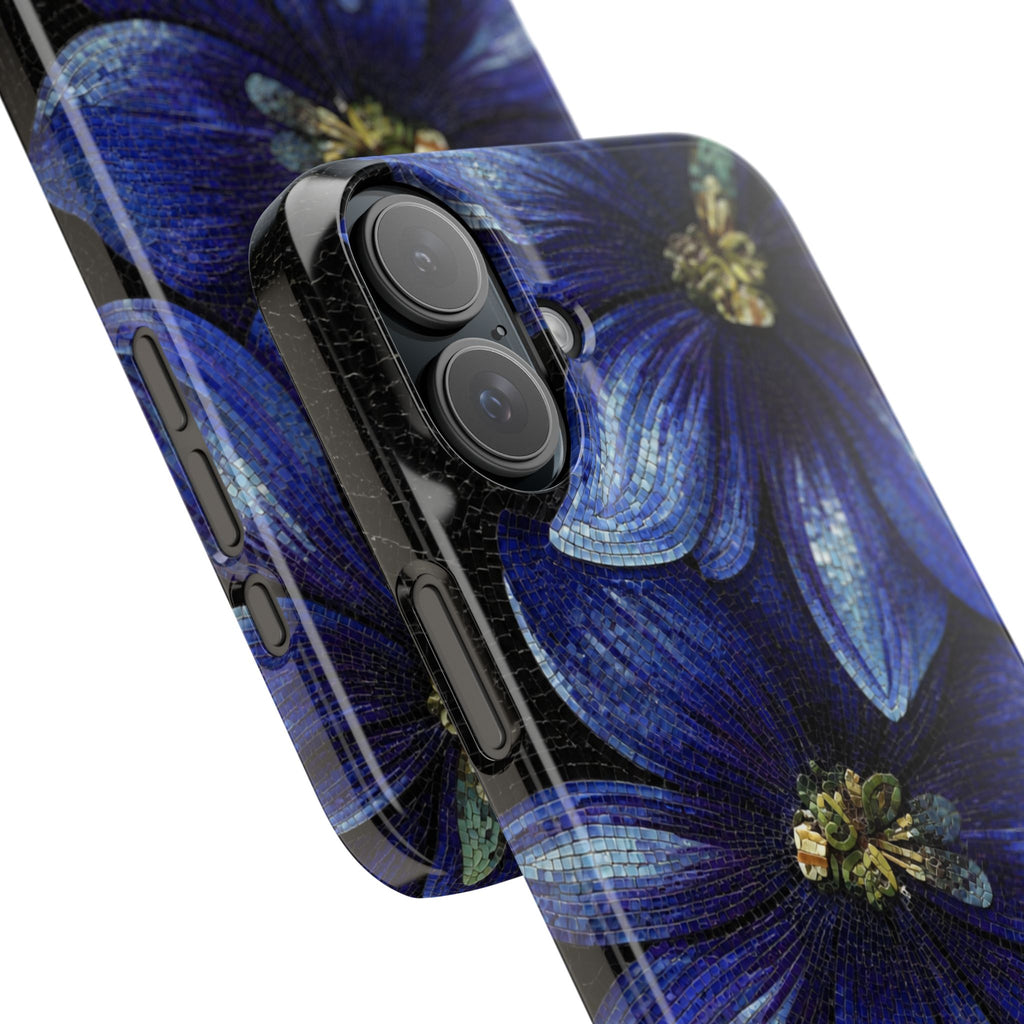 Blue Floral Snap Case