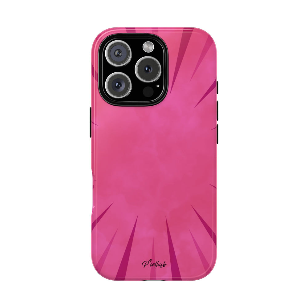 Pink Burst Tough Phone Case