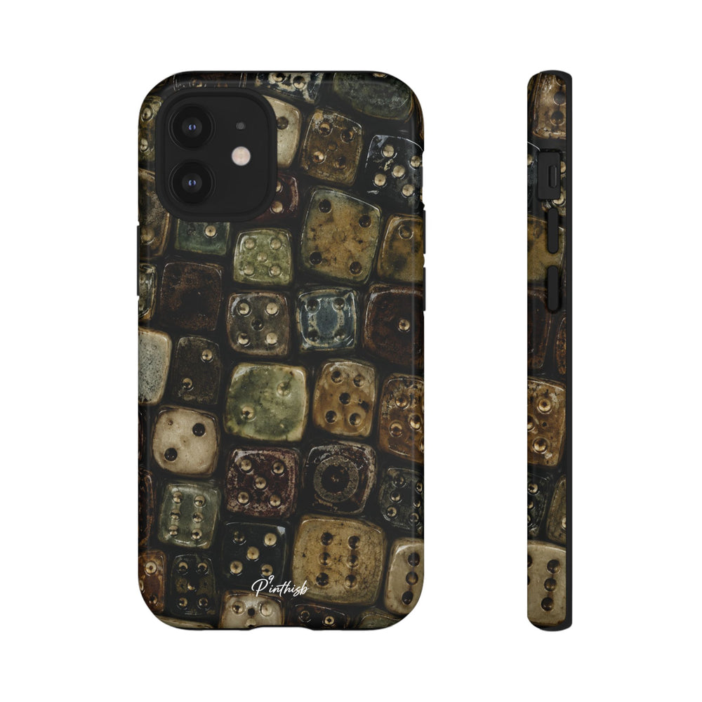 Vintage Dice Tile Phone Case