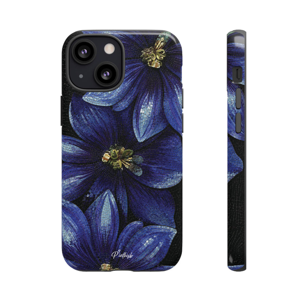 Blue Floral Tough Case