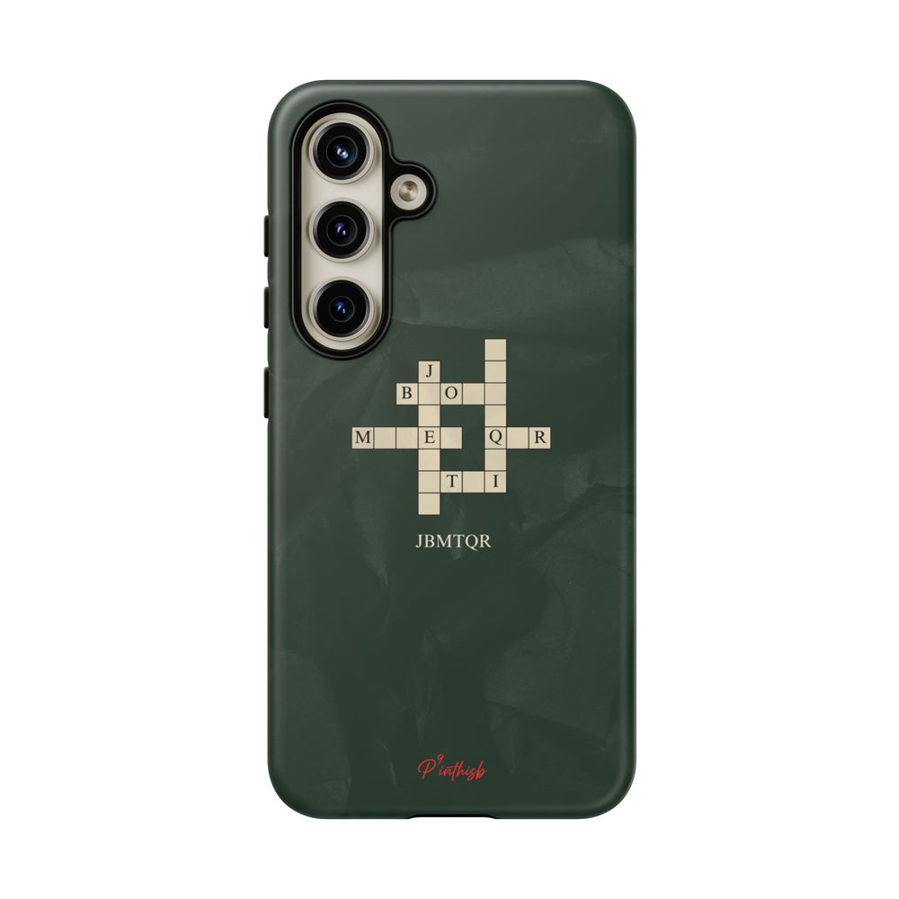 "JBMTQR crossword" Tough Phone Case
