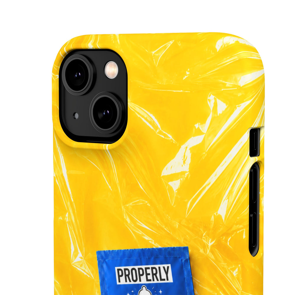 "Properly Protected" Graphic Snap Phone Case
