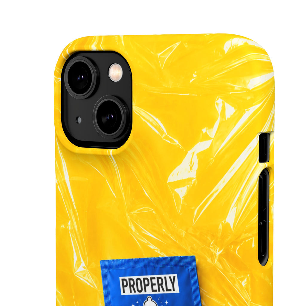 "Properly Protected" Graphic Snap Phone Case