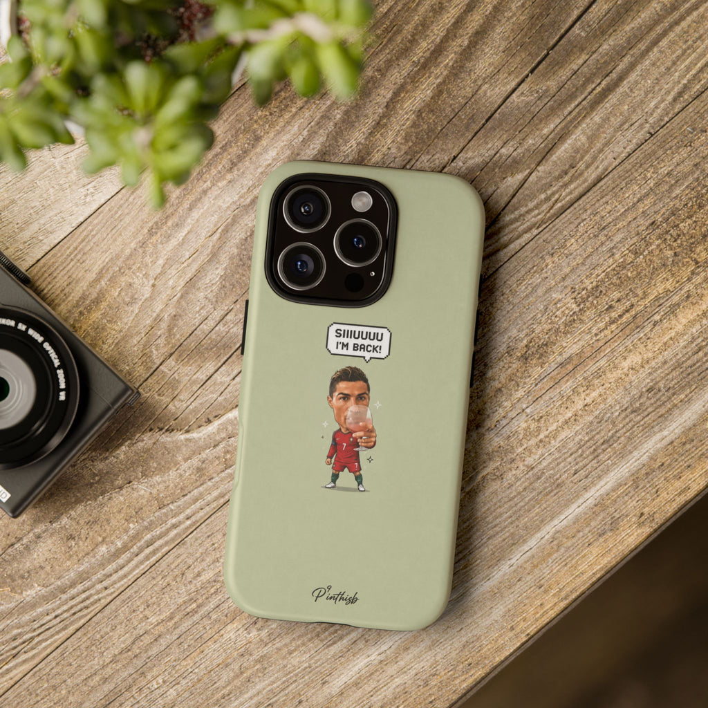 "SIIUUU, I'M BACK" CR7 Tough Phone Case