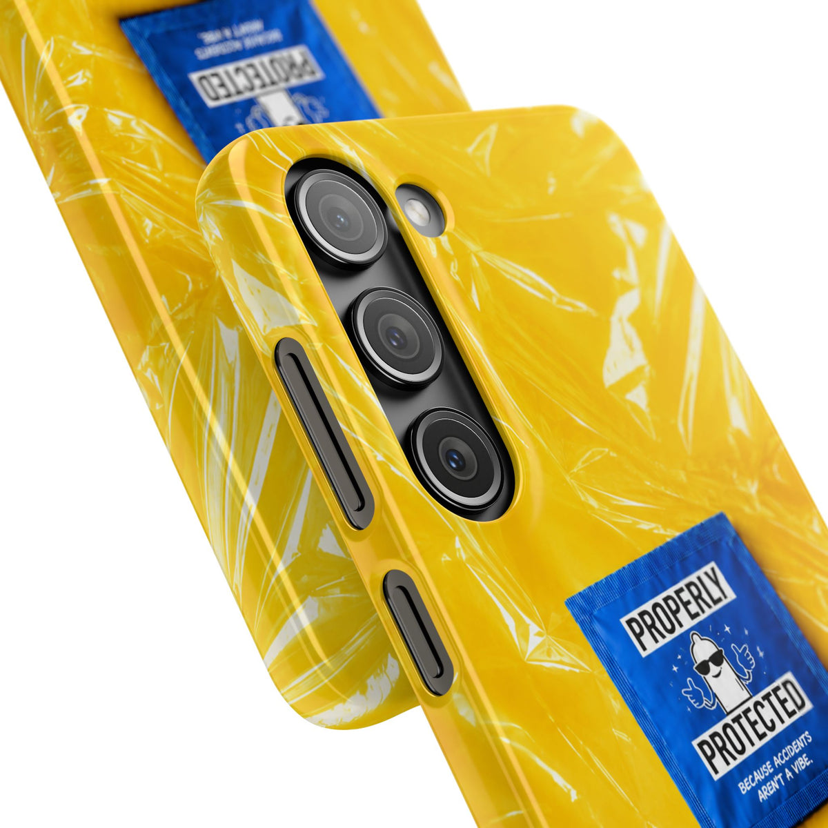 "Properly Protected" Graphic Snap Phone Case