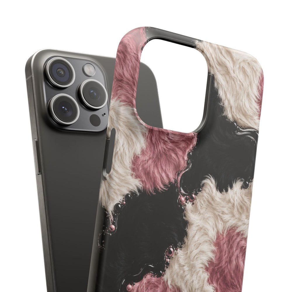 Cow Print Swirl Snap Case
