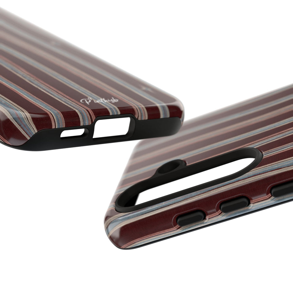 Retro Red & Cream with Star Accents Phone Case