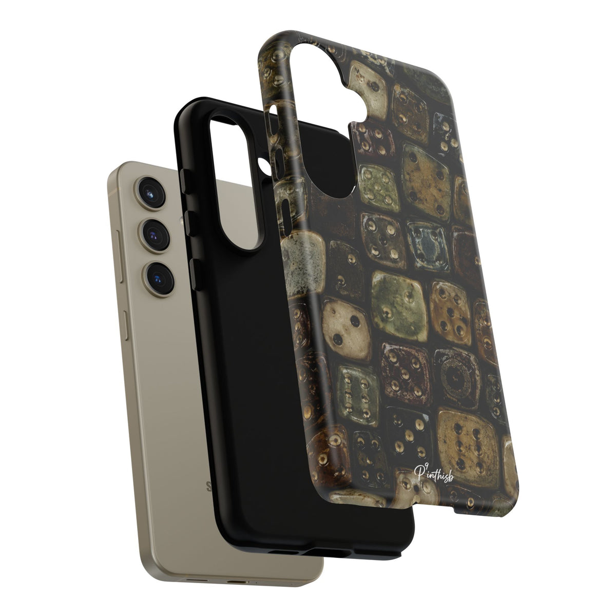 Vintage Dice Tile Phone Case