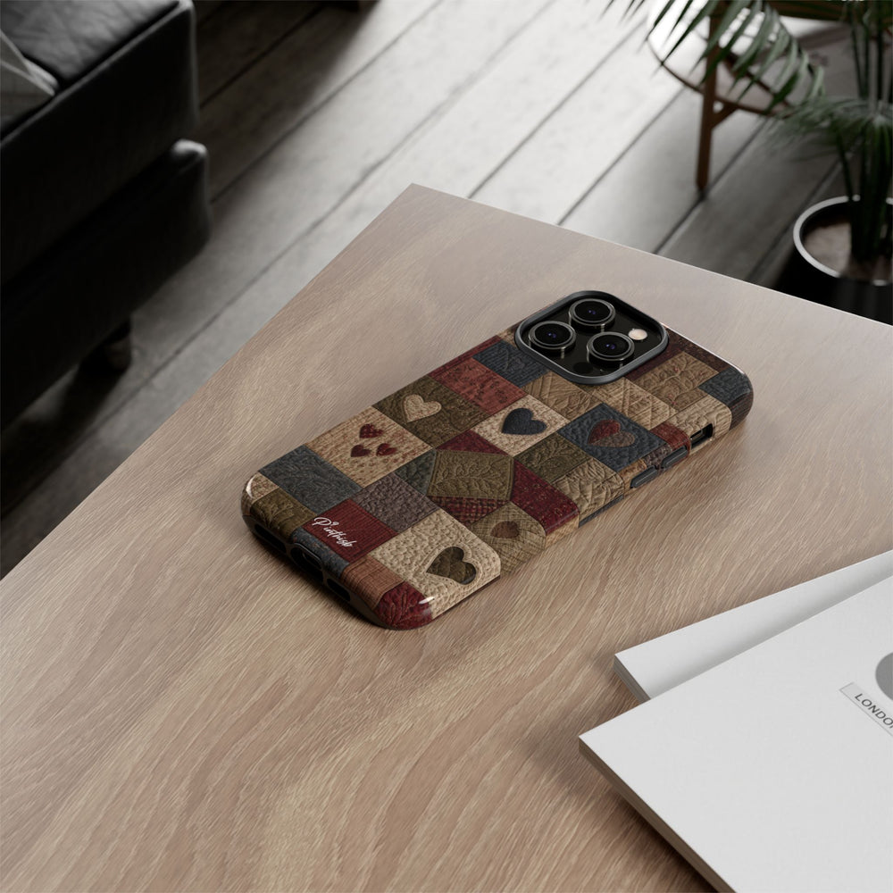 Patchwork Hearts Phone Case