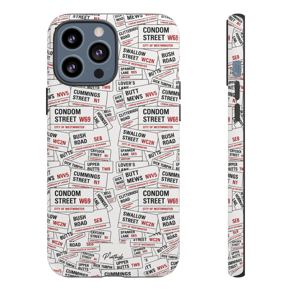 Cheeky London Street Signs Phone Case