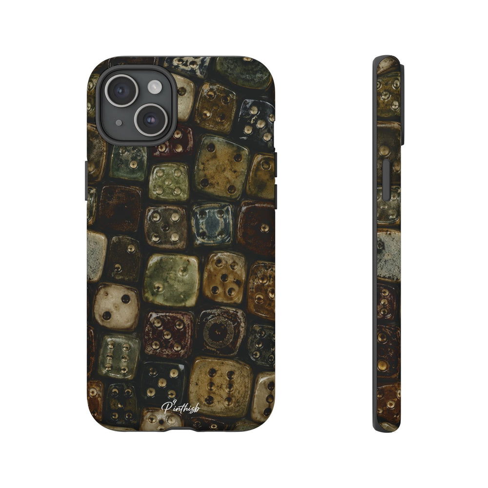 Vintage Dice Tile Phone Case