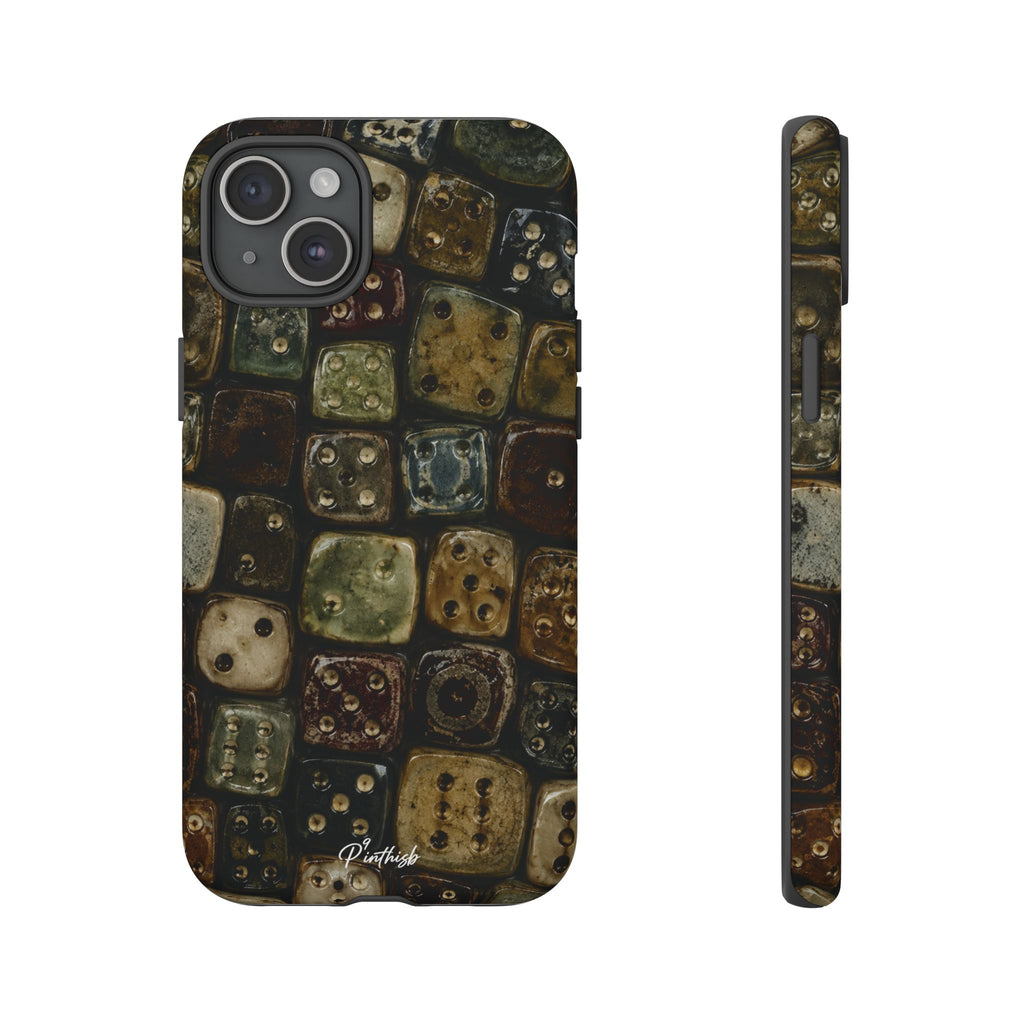 Vintage Dice Tile Phone Case