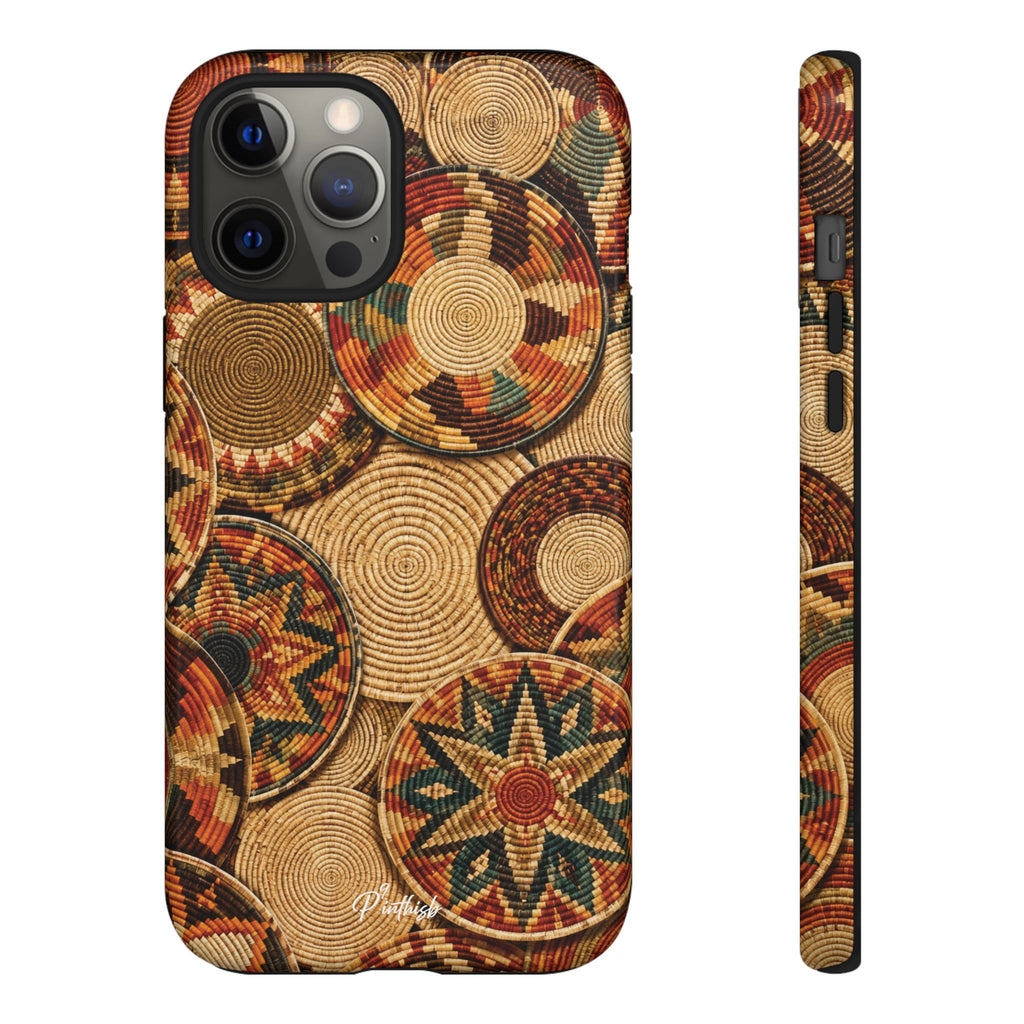 Bohemian Woven Basket Pattern Tough Case