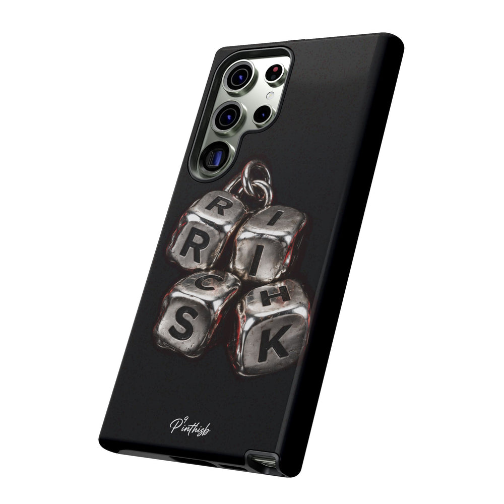Metallic Dice 'RISK' Phone Case