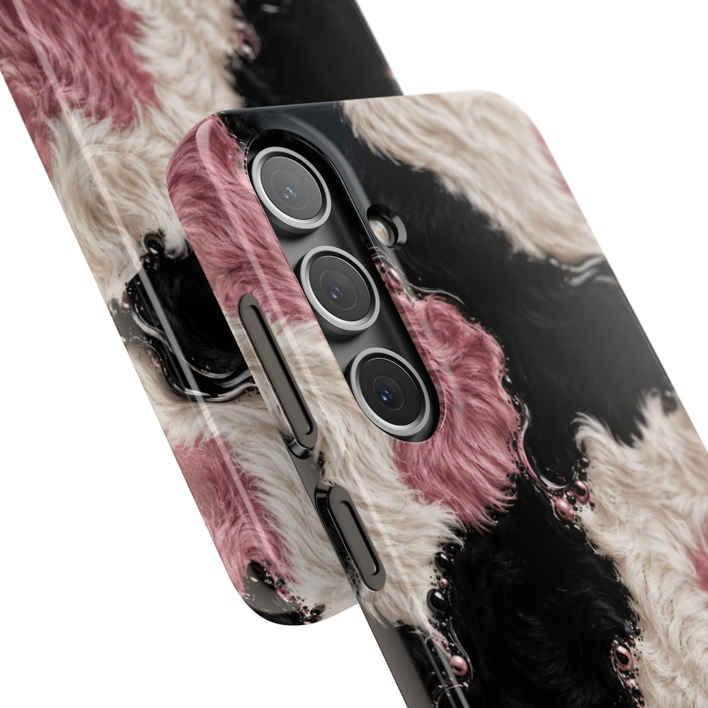 Cow Print Swirl Snap Case