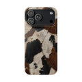 Brown & Black Animal Print Snap Case