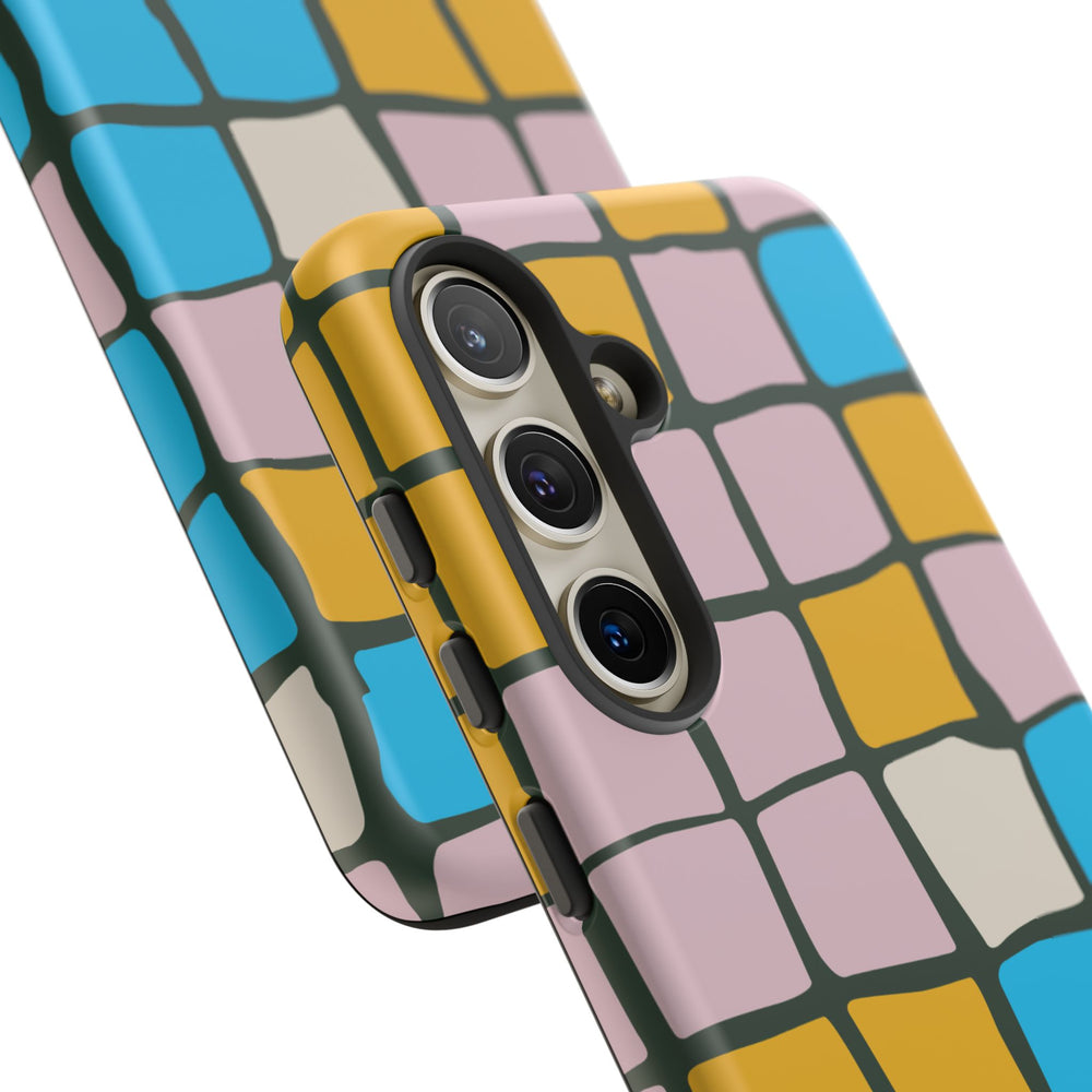 Color Grid Tough Phone Case