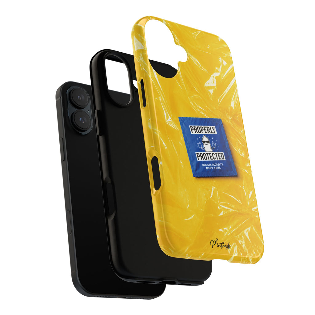 "Properly Protected" Graphic Phone Case