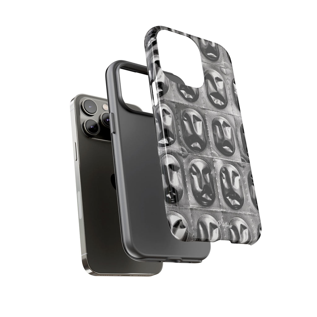 Metallic Mask Grid Tough Case
