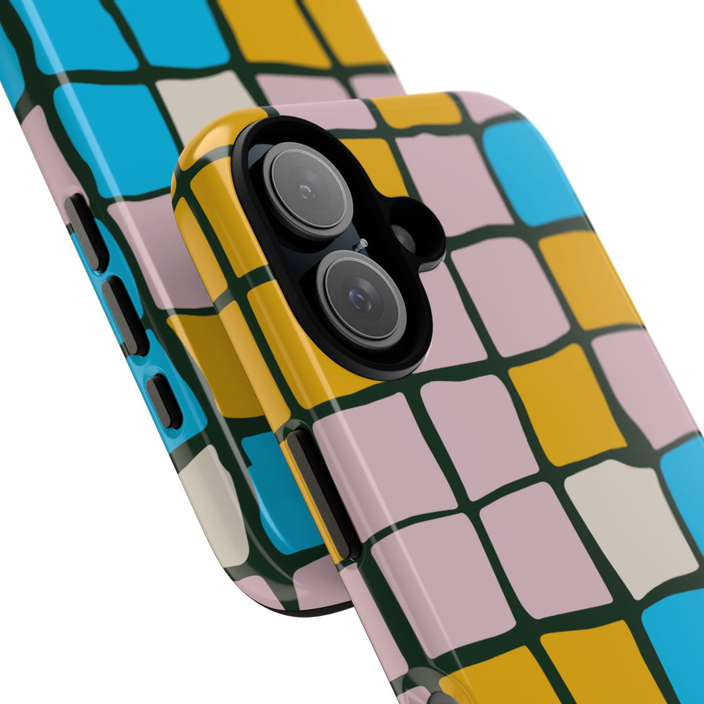 Color Grid Tough Phone Case