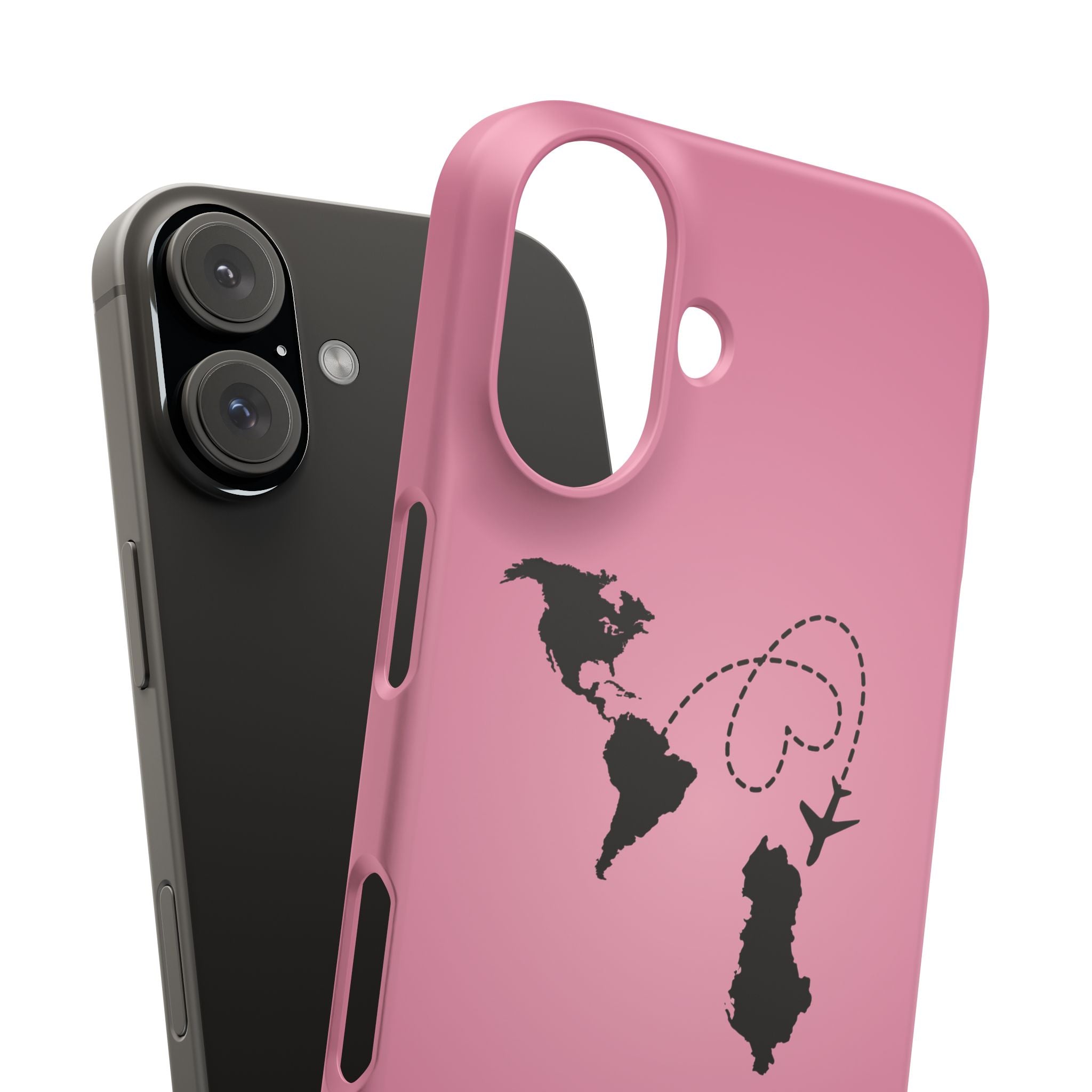 America to Albania Pink Snap Phone Case